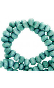 Make jewelry with a "Nature look" with these Wooden beads round 4mm Canton blue, combine them with other nature products such as leather and coconut beads and make the nicest combinations